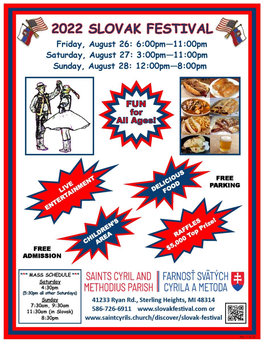 Slovak Parish Festival 2022 SS. Cyril and Methodius Parish