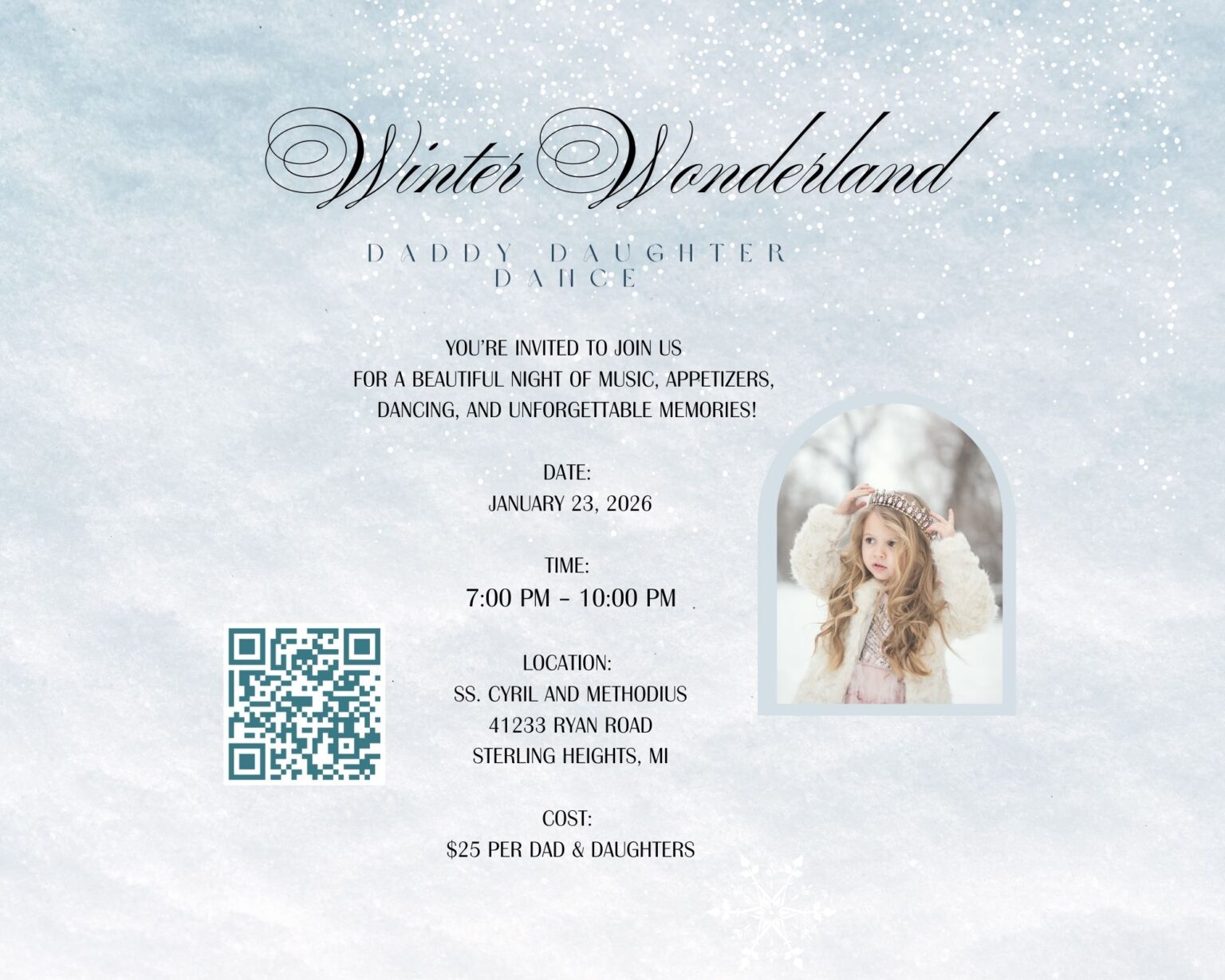 Daddy-Daughter dance – SS. Cyril and Methodius Parish